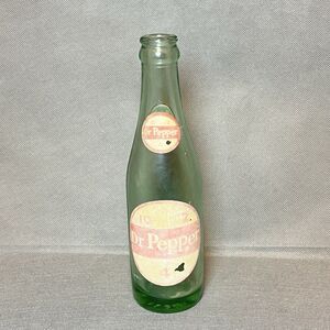 Vintage Dr Pepper Bottle 10-2-4 Logo Green Circa 1954-1959 Bounce Lettering